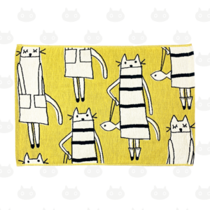 Serviette de gazeR CAT IN NY couleur Y(jaune)