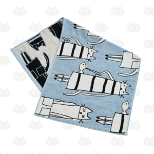 Serviette de gaze L CAT IN NY couleur B(bleu)