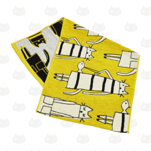 Serviette de gazeL CAT IN NY couleur Y(jaune)