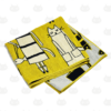 Serviette de bain en gaze CAT IN NY couleur Y(jaune)