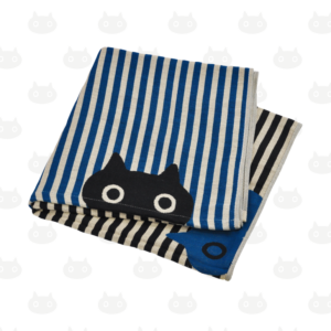 Serviette de bain en gaze MMST couleur B(bleu)