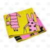 Serviette de bain en gaze BUNNY IN PARIS couleur Y(jaune)