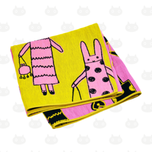 Serviette de bain en gaze BUNNY IN PARIS couleur Y(jaune)