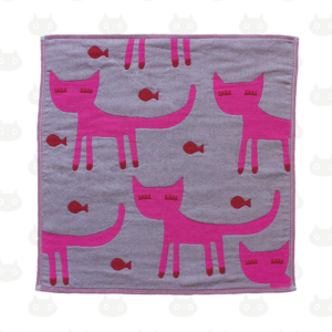 Serviette de gazeC EYELASH CAT couleur GY(gris)