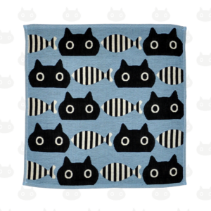 Serviette de gazeC MM Fish couleur B(bleu)