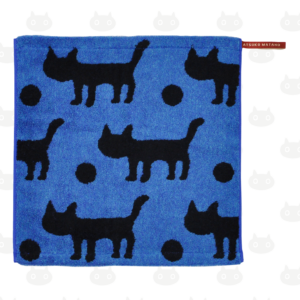 Serviette d'invité SILHOUETTE CAT couleur B(bleu)