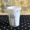 Tasse sans poignée CAT IN NY couleur W(blanc)