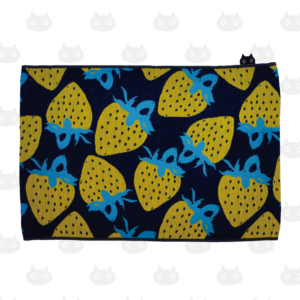 Serviette de gaze R STRAWBERRY couleur BK(noir)