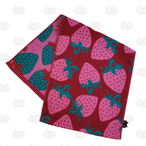 Serviette de gaze L STRAWBERRY couleur R(rouge)