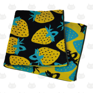 Serviette de bain en gaze STRAWBERRY couleur BK(noir)