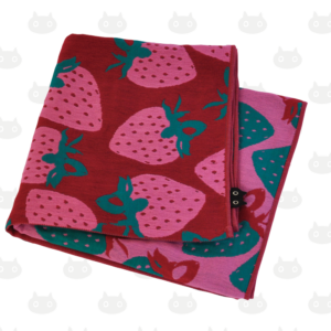 Serviette de bain en gaze STRAWBERRY couleur R(rouge)