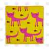 Serviette de gaze C EYELASH CAT couleur Y(jaune)