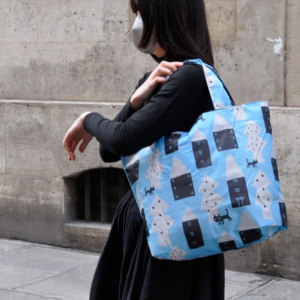 Fourre-tout pliable MAZE couleur SB(bleu ciel)