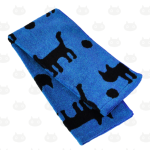 Serviette de toilette SILHOUETTE CAT couleur B(bleu)